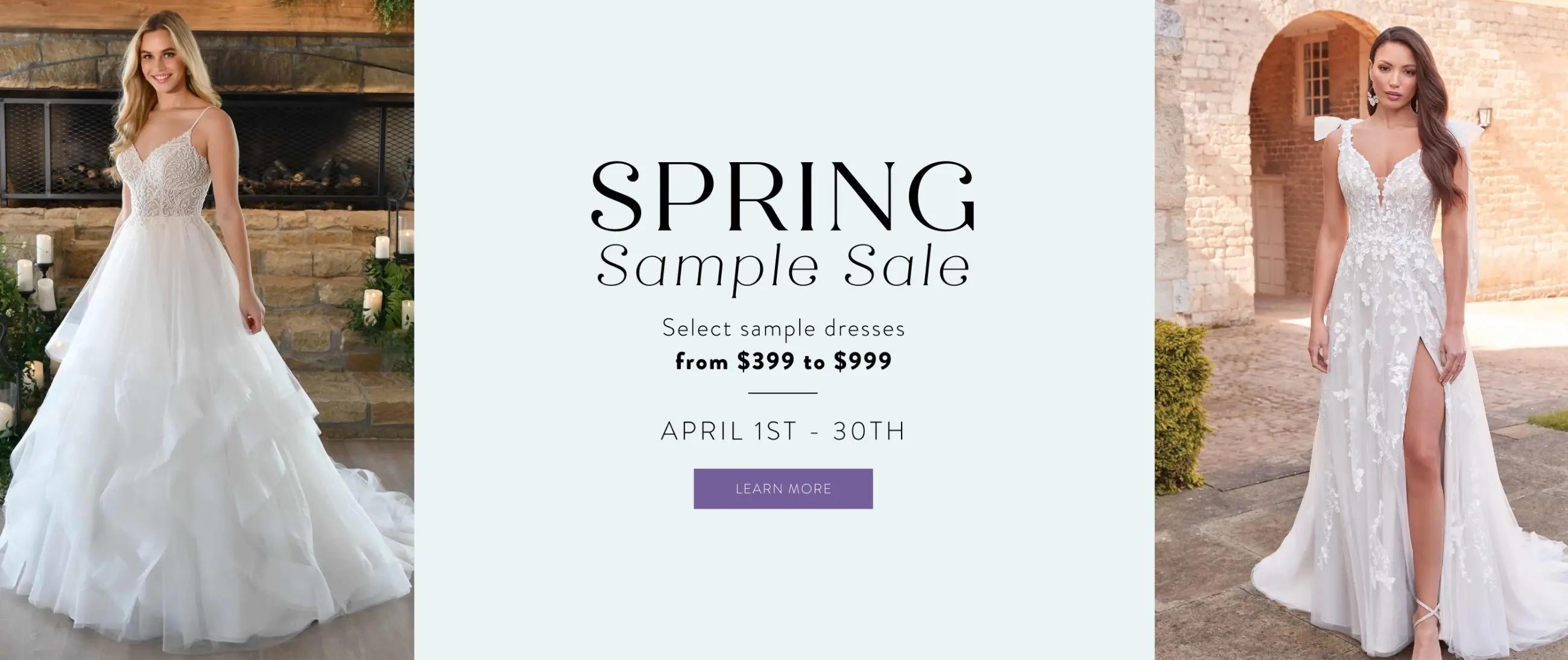 Spring Sample Sale banner desktop