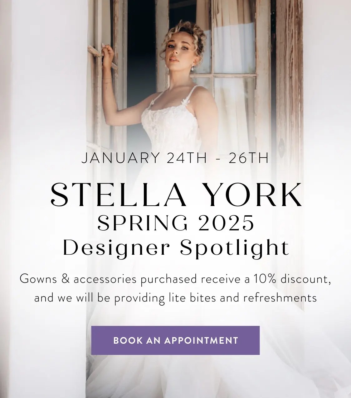 Stella York Designer Spotlight Desktop Banner