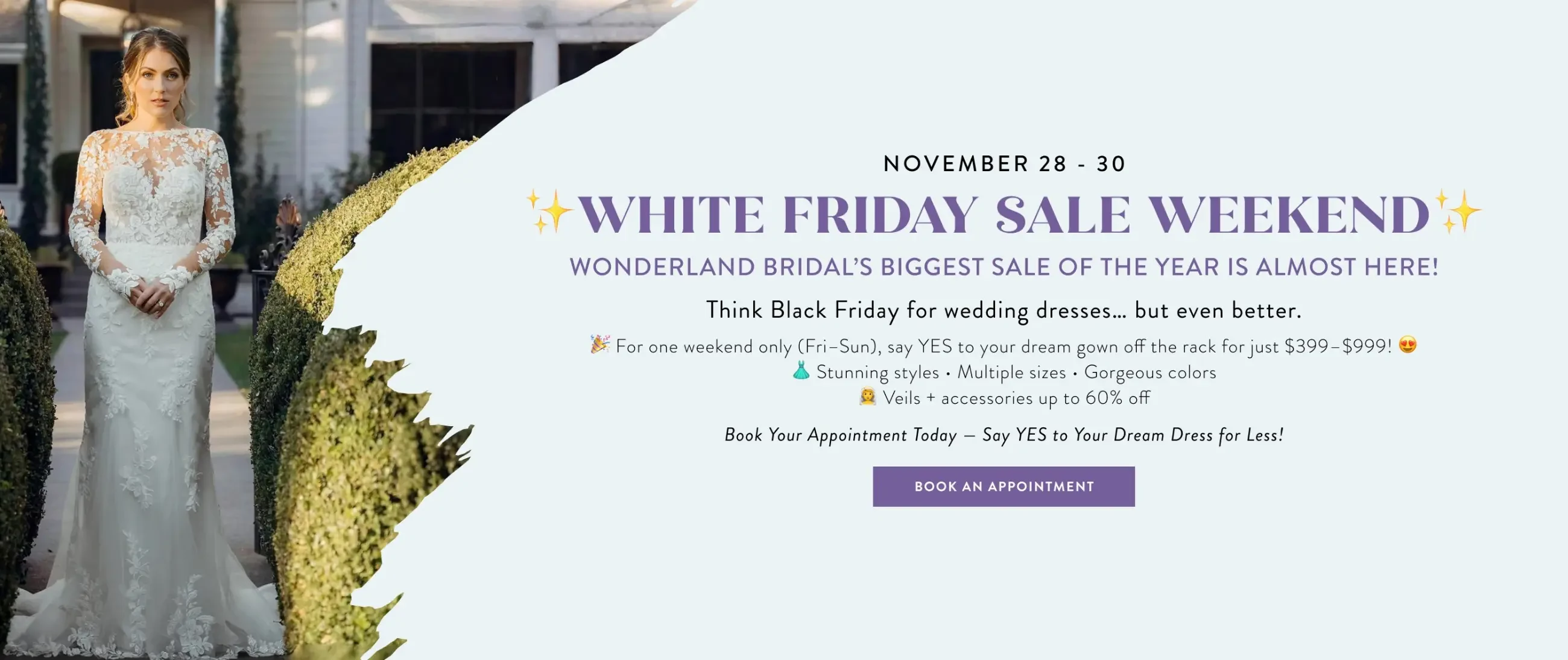 White Friday Sale Weekend Desktop Banner